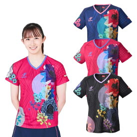 ニッタク Nittaku 卓球シャツ モダンフラワーシャツ 女子用 nw-2221 卓球ウェア ユニフォーム 送料無料