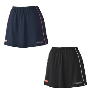 ニッタク 卓球パンツ Nittaku ムーブラインスコート 女子用 nw-2508 卓球ユニフォーム ネイビー/ブラック 送料無料