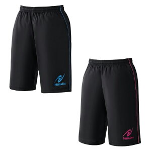 ニッタク 卓球パンツ Nittaku ブレーカーハーフパンツ2 男女兼用 nw-2878 卓球ユニフォーム ブルー/ピンク 送料無料