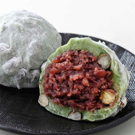 【送料込】冷凍【よもぎ豆大福詰合せ6個入（よもぎ・ごろごろ豆大福各3個入】季節限定 国産よもぎ 十勝産小豆使用