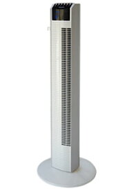 テクノス社製 タワーリモコン扇風機 TF-910R タワーファン タワー扇 TEKNOS 送風機 フルリモコン付 リビングファン リビング扇風機 おしゃれ扇風機 収納する時にかさばらない 白 ホワイト リモコン付 デジタル表示