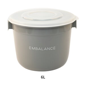 エンバランス フードコンテナ6L / 鮮度保持容器 BPAフリー embalance 食品 ぬか床 味噌 梅干し お米 発酵食品作り 新鮮 安心 安全