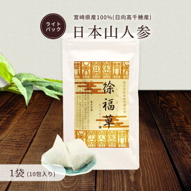 日本山人参【お茶 ライトパック(1.5g×10包)】1袋・3袋セット お試しサイズ 日本山ニンジン にほんやまにんじん ヒュウガトウキ 自社農園 無添加 無農薬 温活 冷房対策 冷え性 血圧 血糖値 健康茶 YN-1