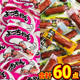 【ゆうパケットメール便送料無料】人気駄菓子「おやつカルパス」＆「カットよっちゃん(甘辛味)」合計60点詰め合わせセット【 お祭り イベント お菓子 駄菓子 お菓子 詰め合わせ プレゼント 景品 イベント おつまみ 珍味 お試し ポイント消化】