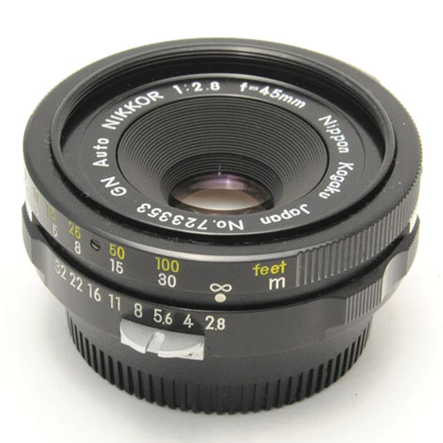 <br>Nikon ニコン<br>GNニッコール 45mm F2.8<br>初期型 9枚絞り<BR>