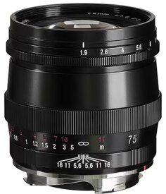 【新品】Voigtlander/フォクトレンダーULTRON 75mm F1.9 SC VM ブラックペイントライカMマウントウルトロン【smtb-TD】【がんばろう！宮城】