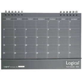 02024年ロジカルダイアリー手帳A5サイズリングタイプ(スケジュール帳）卓上カレンダーにもなるロジカルノートブラック(CLT-A502-24D）　ナカバヤシ