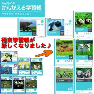 デザイン一新♪キョクトウの学習帳「かんがえるノート」算数(さんすう)(L1〜5)