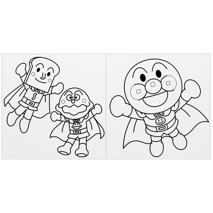 楽天市場 それいけ アンパンマンデッカぬりえ 小さい子にも塗りやすい大きいサイズの塗り絵 t 紙 文具 ひかり