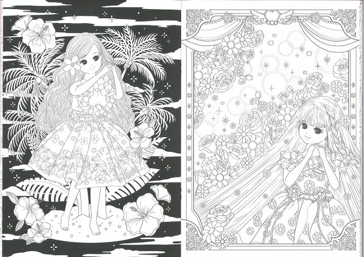 楽天市場 リカちゃん塗り絵セレクション 大人のぬりえ プレミアムキャラ塗り絵 290 1300 01 紙 文具 ひかり