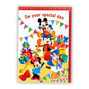 ディズニー(Disney)誕生日パーティ2オルゴールカード(誕生お祝い)バースデーカード(メッセージカード/グリーティングカード)(EAO-784-829)