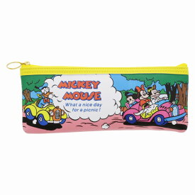 ディズニーミッキーマウス[DisneyMickyMouse]レトロフレンズ(ピクニック）ペンケース（ペンポーチ/筆箱）(S1426290）