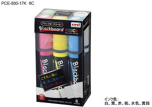 �u���b�N�{�[�h�|�X�J�iBlackboad POSCA�j[�O�H���MUNI]�{�[�h�}�[�J�[�����T�C���y���i�ɑ��p�c�j6�F�Z�b�g�iPCE-500-17K 6C�j