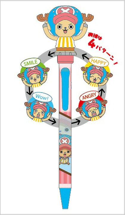 楽天市場】ワンピース[ONE PIECE]チョッパー顔変わりペン（アクション 