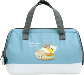 リラックマ[Rirakkuma]サンエックス（SANX）ランチマーケットがま口型ランチバッグ（保冷お弁当バッグ/保冷ランチトートバッグ）（CA61501）