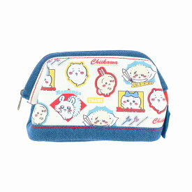 ちいかわ[Chiikawa][みんな]　中身が取り出しやすい！ワイヤー入デニムポーチ（ペンケース/筆箱）（S2333848）