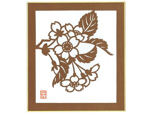 伊勢型紙 色紙 サクラ