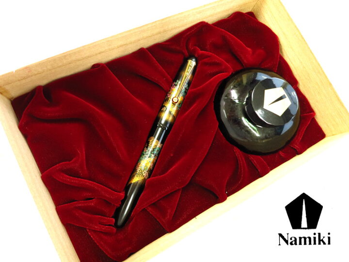 楽天市場】Namikiナミキ万年筆 花垣FlowerFence B太字 研出平蒔絵 : 紙 