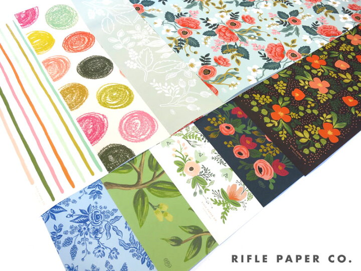 ライフルペーパーRIFLE PAPER 包装紙ラッピングペーパー 全10色 紙・文具の専門店 ミフジ