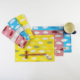 コットンリネン（雲）のランチョンマット 20×30cm(S1) Made in Japan