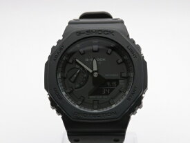 【中古】CASIO クォーツ腕時計 G-SHOCK GA-2100 ブラック カーボンコアガード