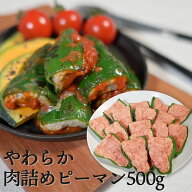 【手作りお惣菜】 九州産ピーマンの肉詰め 500g×1パック 冷凍食品 国産 豚肉 手作り 惣菜