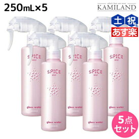 【ポイント3倍以上!24日20時から】アリミノ スパイス ミスト グロスウォーター 250mL ×5個 セット / 【送料無料】 美容室 サロン専売品 美容院 ヘアケア スタイリング剤 ミスト 保湿　ダメージケア