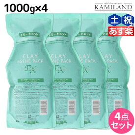 【ポイント3倍以上!24日20時から】モルトベーネ クレイエステ パック EX 1000g 詰め替え ×4個 セット / 【送料無料】 業務用 1kg 美容室 サロン専売品 美容院 ヘアケア おすすめ品 moltobene ヘア トリートメント ヘアートリートメント 頭皮ケア 乾燥 臭い