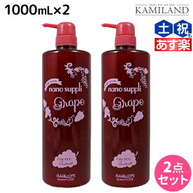 ★最大2,000円OFFクーポン配布★サニープレイス ヘアオペ ナノサプリ トリートメント グレープ 1000mL ×2個 セット / 美容室 サロン専売品 美容院 ヘアケア サニープレイス