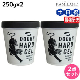 DOORS ドアーズ ハードジェル 250g ×2個 セット / 【送料無料】 美容室 サロン専売品 美容室専売品 おすすめ品 ヘアジェル ハード スタイリング剤 ツヤ 艶