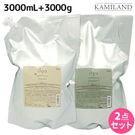 ナンバースリー イルガ 薬用 シャンプー 3000mL + トリートメント S 3000g 詰め替え セット / 【送料無料】 3L 3Kg 業務用 医薬部外品 美容室 サロン専売品 美容院 ヘアケア おすすめ品 低刺激 フケ かゆみ 頭皮ケア ヴィーガ