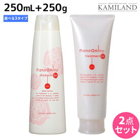 【ポイント3倍以上!24日20時から】ニューウェイジャパン ナノアミノ シャンプー 250mL + トリートメント 250g 《 RM ・ RS ・ RM-RO 》セット / 【送料無料】 美容室 サロン専売品 美容院 ヘアケア おすすめ