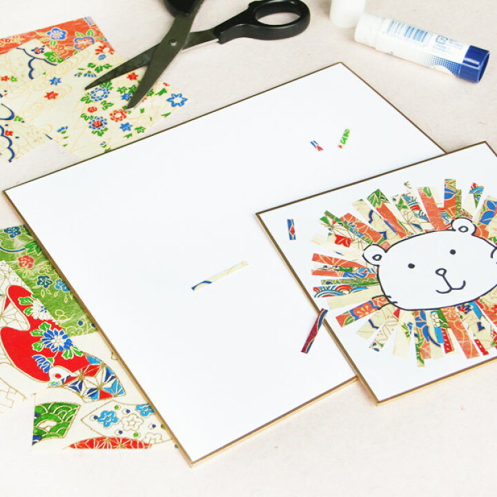 楽天市場 かみもん 親子でつくる貼り絵キット スタンダード 色貼り絵台紙用の色紙と千代紙のセット 伝統的な柄を使った友禅紙風和紙 テレワーク 息抜き リラックス こども 子供 遊び 情操教育 暇つぶし 小学生 作品 工作 おしゃれ かわいい 敬老 あす楽 京都かみもん