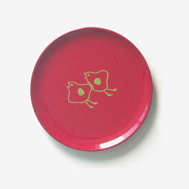 【最大1500円クーポン】井助商店 MAME-02 まめさら 芸艸堂木版画 動物シリーズ「千鳥」中村芳中 豆皿 メーカー取寄品 漆器 漆 食器 和小物 和食器 雑貨 和雑貨 テーブルウェア 引っ越し祝い プレゼント ギフト (代引不可)