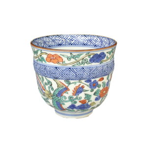 熊谷聡商店 小湯呑 UAH686「色絵鳳凰」京焼くまがい メーカー取寄品 湯呑 京焼 磁器 湯呑み 湯飲み コップ 焼き物 カップ 茶 お茶 食器 インテリア 誕生日 還暦祝い 開店祝い お祝い プレゼン