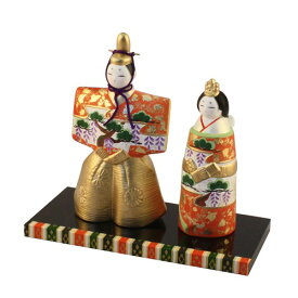 木村桜士堂 A460814 陶製雛人形「京洛立雛」メーカー直送品 ※他ブランド商品と併買不可※ 雛人形 陶器 お雛様 おひなさま ひな人形 かわいい コンパクト おしゃれ 高級 上品 雑貨 プレゼント(代引不可)