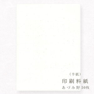 かみもん 印刷料紙 あづみ野 半紙判 50枚入 24.2×33.3cm 書道料紙 印刷料紙 書道 習字 お稽古用 他多目的ご利用可 まとめ買い 大量 教室 作品 高級 あす楽