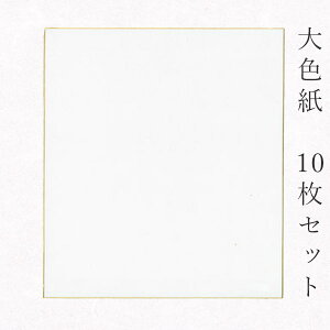 【マラソン最大1000円クーポン】かみもん 大色紙【画仙紙・梅 白無地】10枚セット 職人手作りの色紙 まとめ買い 大量 書道 貼り絵 俳画 絵・画 日本画 書画 寄せ書き サイン 卒業 卒園 入学