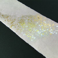 短冊並巾鳥の子ピースno.1001黄上下ボカシ金振り6.1×36.3(cm)10枚入り並幅和歌短歌俳句書道教室習字多目的ご利用可カラフル鮮やか