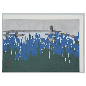 【マラソン最大1000円クーポン】芸艸堂 木版画 神坂雪佳「No.1 八橋」メーカー取寄品 燕子花 かきつばた 版画 インテリア 和風 和雑貨 おしゃれ 高級 上品 雑貨 プレゼント ギフト