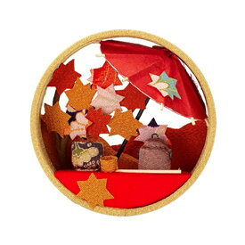 夢み屋 IM-11 京の町屋「もみじ(11月)」メーカー取寄せ品 ちりめん 季節のお飾り 可愛い 置物 雑貨 プレゼント ギフト 12ヶ月