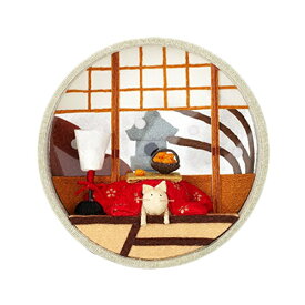 夢み屋 IM-12 京の町屋「こたつ(12月)」メーカー取寄せ品 ちりめん 季節のお飾り 可愛い 置物 雑貨 プレゼント ギフト 12ヶ月