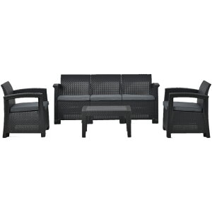 ラタン調 ガーデンファニチャー ガーデンテーブル ガーデンチェアー ラタン調 テーブル 家具 樹脂 ねじなし ホテル カフェ ベランダ テラス 屋外家具 高級 テラス ソファ ガーデンソファー