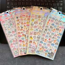【 即日発送 硬いタイプ！！】シール 可愛いつやつや おばけ ぷっくりシール ぽっこりシール ご褒美シー ル クリスマス贈り物プレゼントデコシール 立体 透明 キラキラ 手帳シール　SR-F
