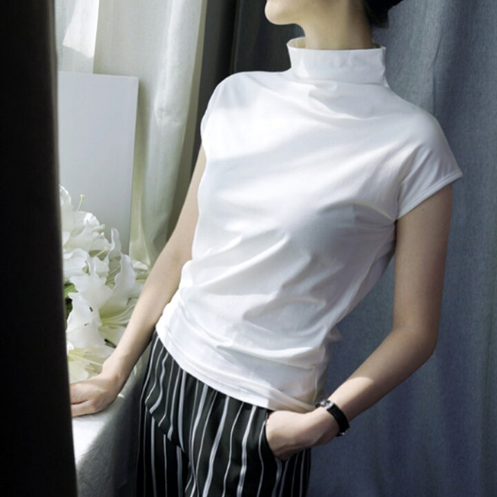 楽天市場 ハイネックtシャツ レディース タートル 半袖 Tシャツ カットソー 紙の結晶 楽天市場店 楽天市場 ハイネックtシャツ レディース タートル 半袖 Tシャツ カットソー 紙の結晶 楽天市場店
