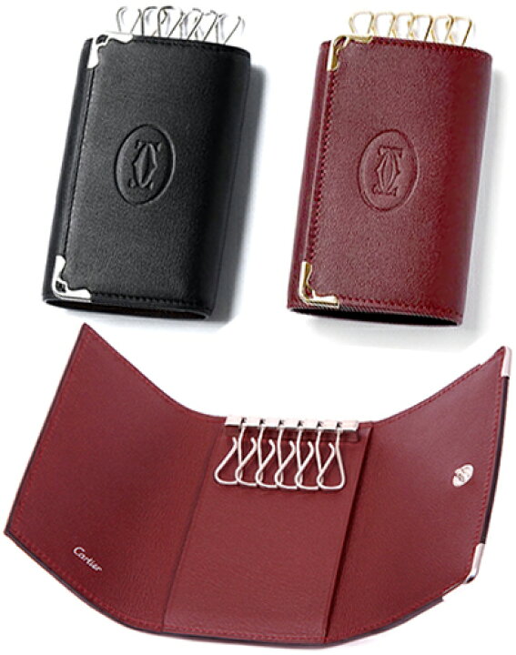楽天市場】Cartier KEY CASEカルティエ 6連キーケース型押しカーフ  