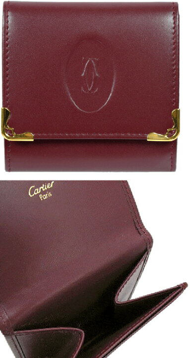 楽天市場】Cartier カルティエ コインケースエンボス2Cロゴ ワイン 