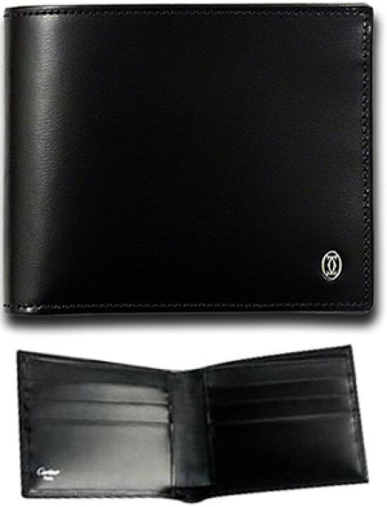 楽天市場】Cartier 二つ折り財布 札入れカルティエ CCロゴプチプレート 