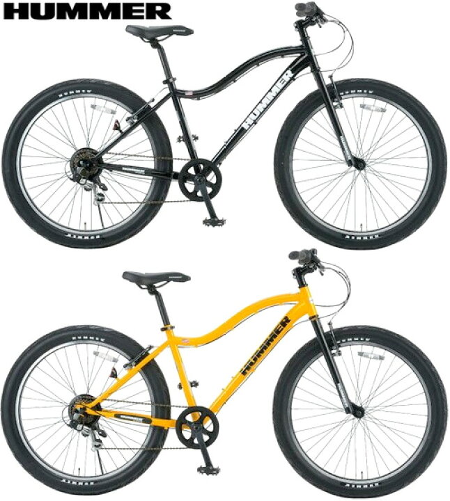 楽天市場】HUMMER 極太タイヤ仕様26インチ自転車ハマー マウンテン  