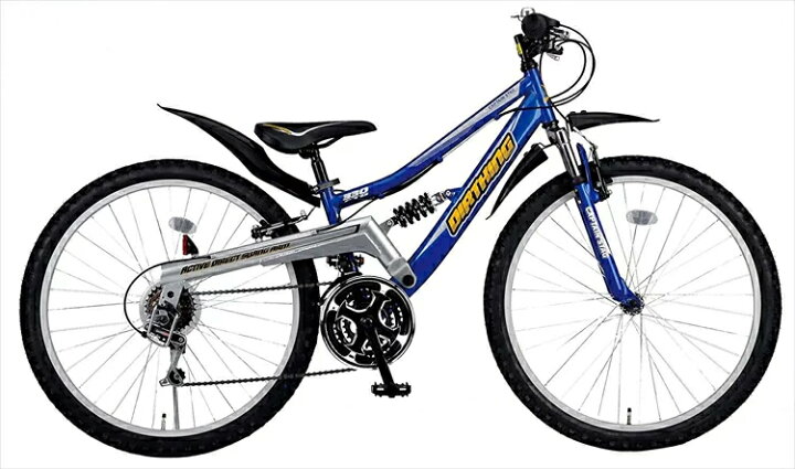 楽天市場】タッチデザイン マウンテンバイクWサスペンション26インチ 